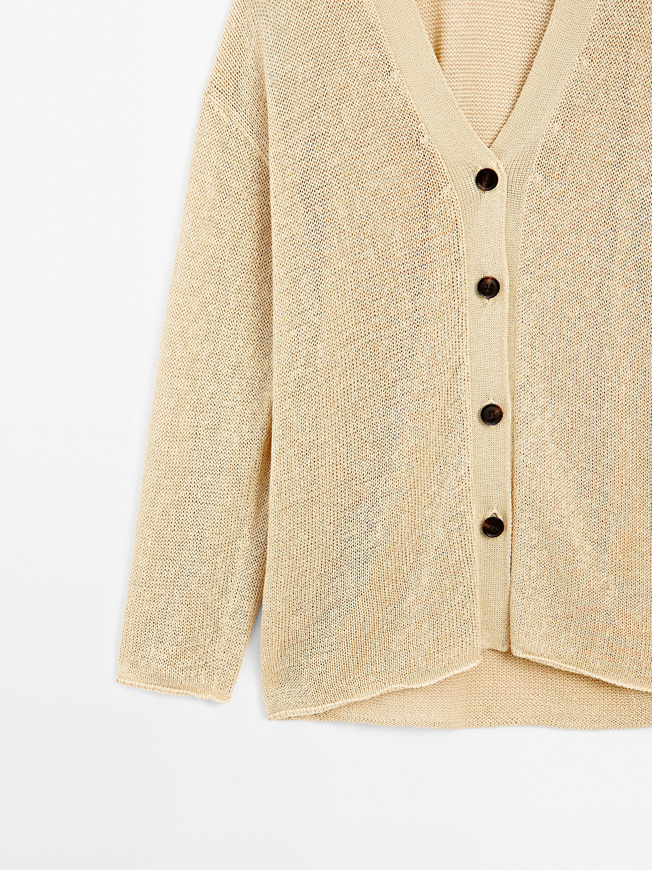 Oversize fine knit cardigan